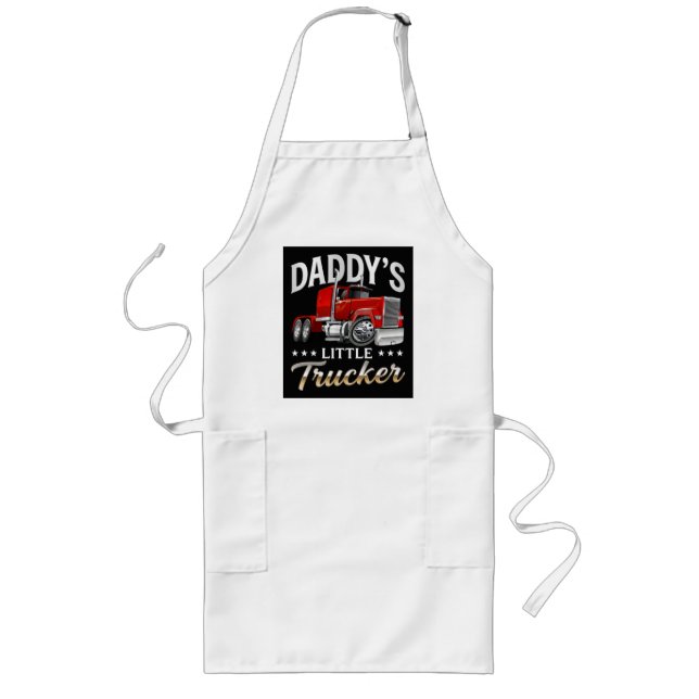 Daddy’s Little Trucker Long Apron (Front)