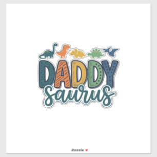 Daddy Saurus Cute Dinosaur Dad Vector Design_1