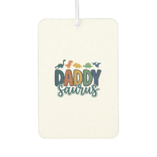Daddy Saurus Cute Dinosaur Dad Vector Design_1 Air Freshener