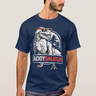 Daddy Saurus re Dinosaur Men Fathers Day Family Ma T-Shirt