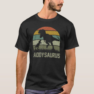 Daddy Saurus T Rex Dinosaur DaddySaurus Family Mat T-Shirt