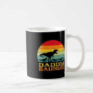 Daddy Saurus T Rex Dinosaur Fathers Day Family Mat Coffee Mug