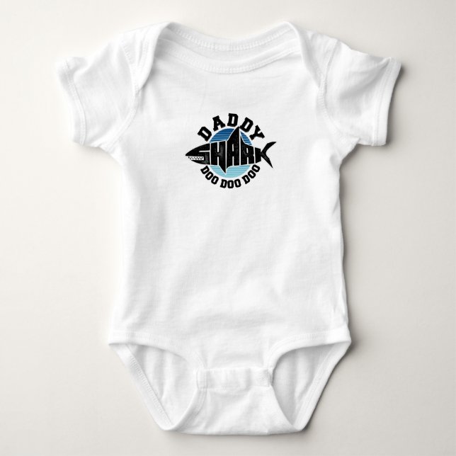 Daddy Shark Baby Bodysuit (Front)