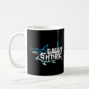 Daddy Shark Diver Surfer Ocean Underwater World Se Coffee Mug