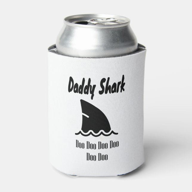 Daddy Shark Doo Doo Trendy Cute Song Can Cooler (Can Front)