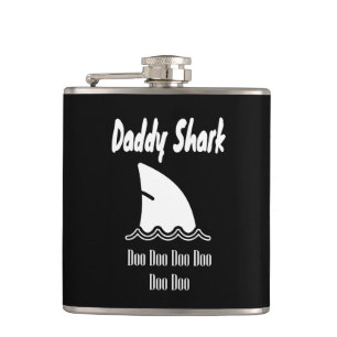 Daddy Shark Doo Doo Trendy Cute Song Hip Flask