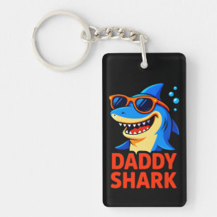 Daddy Shark Father's Day Gifts Keychain