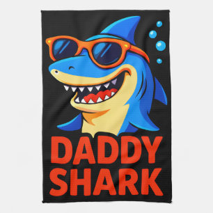 Daddy Shark Father's Day Gifts Kitchen Towel