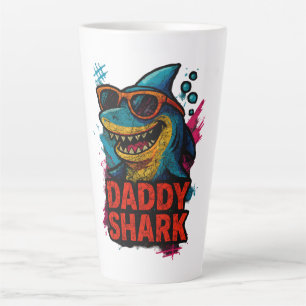 Daddy Shark Father's Day Gifts Latte Mug