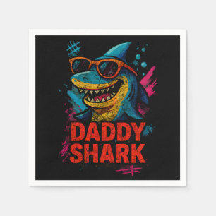 Daddy Shark Father's Day Gifts Napkin