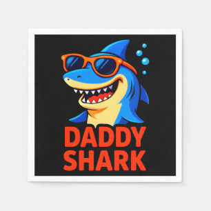 Daddy Shark Father's Day Gifts Napkin