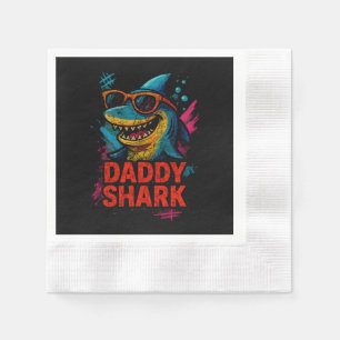 Daddy Shark Father's Day Gifts Napkin