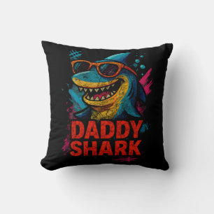 Daddy Shark Father's Day Gifts Throw Pillow