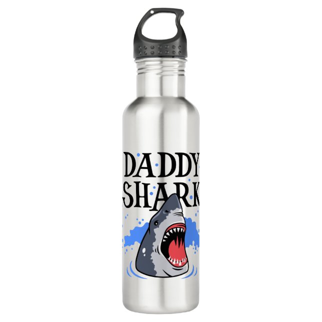 Daddy Shark - Great White 710 Ml Water Bottle (Front)