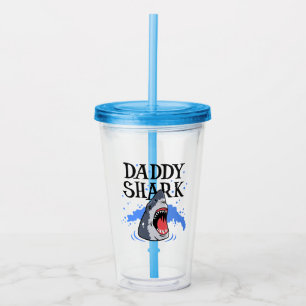 Daddy Shark - Great White Acrylic Tumbler