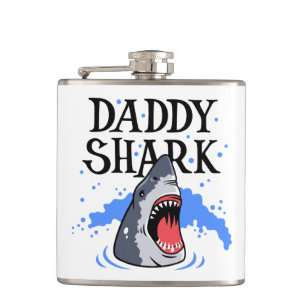 Daddy Shark - Great White Hip Flask