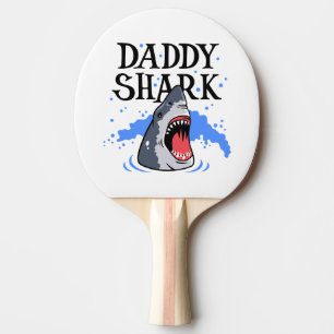 Daddy Shark - Great White Ping Pong Paddle