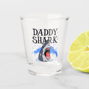 Daddy Shark - Great White Shot Glass
