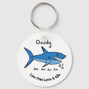 Daddy Shark Keychain