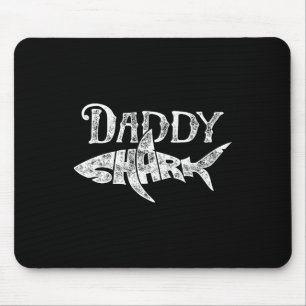 Daddy Shark T Shirt Fathers Day Gifts Family Match Mouse Pad
