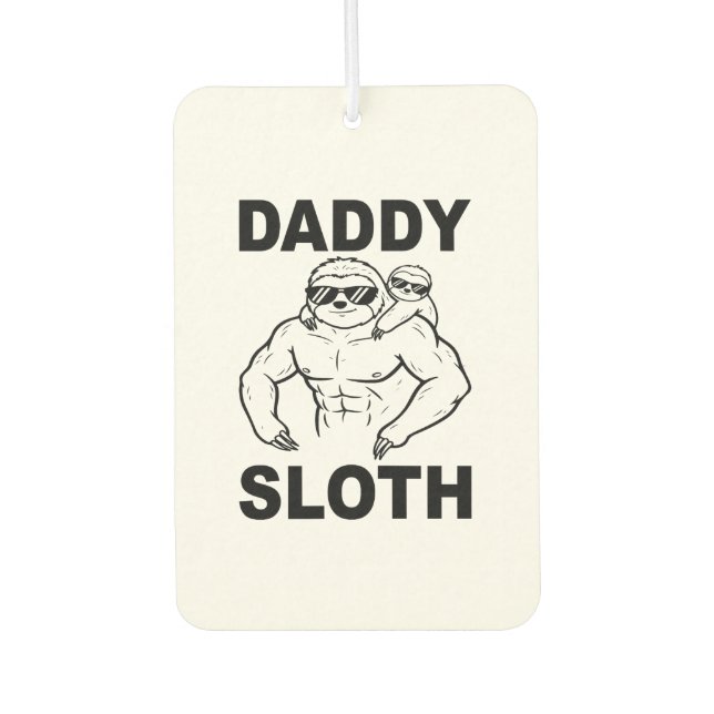 Daddy Sloth Air Freshener (Front)