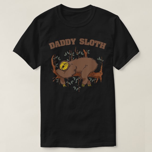 Daddy Sloth Father's Day Family Matching Sloth Lov T-Shirt (Design Front)