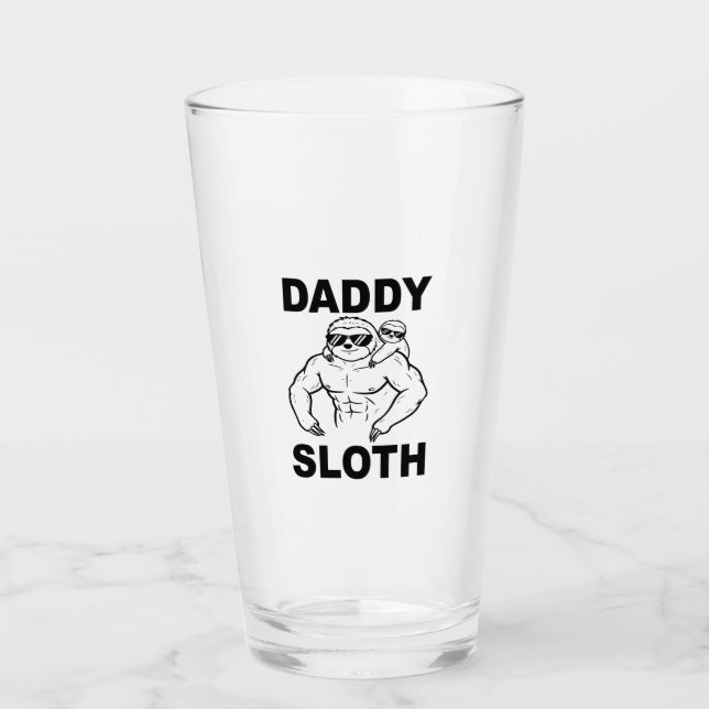 Daddy Sloth Glass (Front)