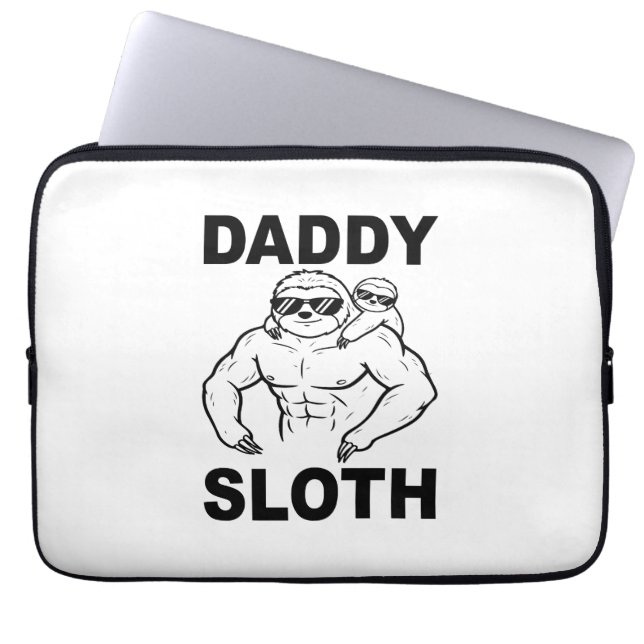 Daddy Sloth Laptop Sleeve (Front)