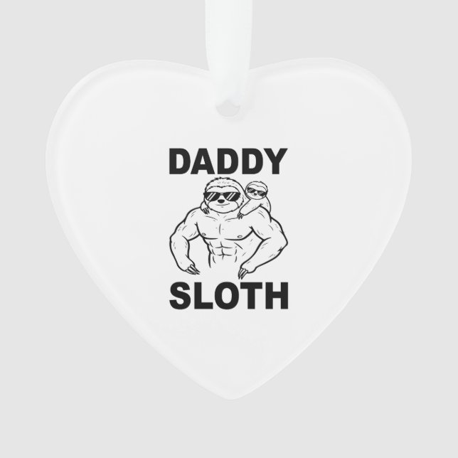 Daddy Sloth Ornament (Front)