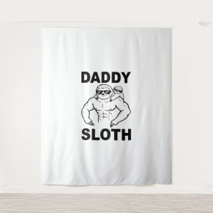 Daddy Sloth Tapestry