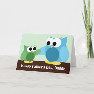 Daddy & Son Owls - Father's Day Card