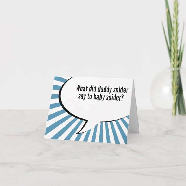 daddy spider joke card (Front)