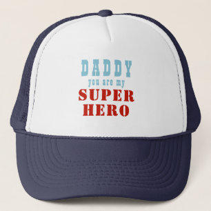 Daddy Super Hero  Fun Father`s Day  Trucker Hat