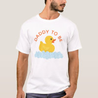 Daddy-to-Be Baby Shower T-Shirt | Yellow Rubber Du