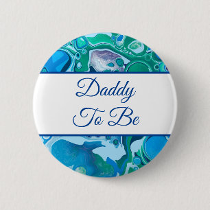 Daddy To Be Boy's Baby Shower 2 Inch Round Button