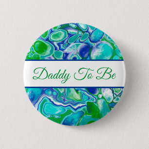 Daddy To Be Boy's Baby Shower Button