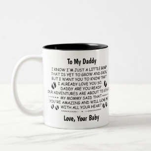 Daddy To Be from Baby Bump Christmas Two-Tone Coffee Mug