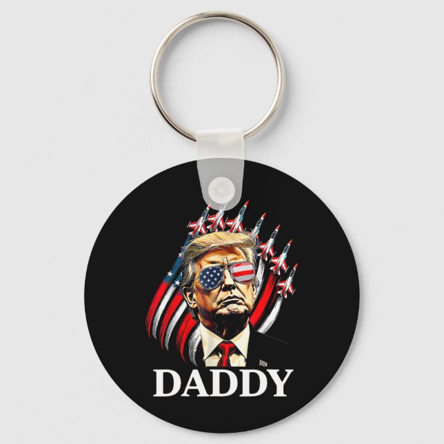 Daddy Trump Funny - Daddy Trump  Keychain (Front)
