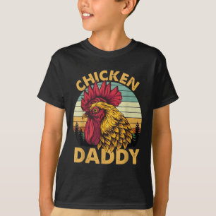 Daddy Vintage Rooster For Dad Farmer Fathers Day M T-Shirt