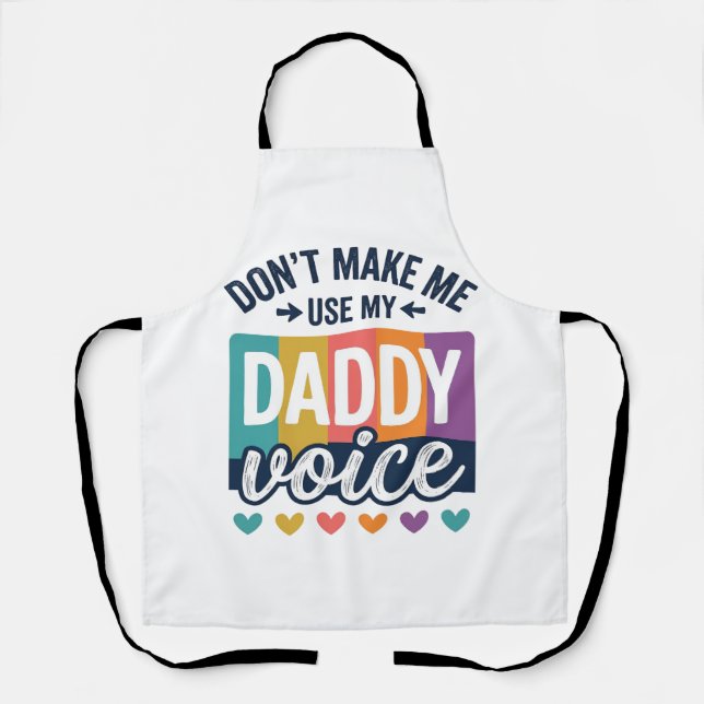 Daddy Voice Vintage Pride Shirt Design_1 Apron (Front)