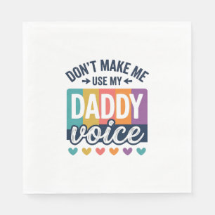 Daddy Voice Vintage Pride Shirt Design_1 Napkin