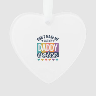 Daddy Voice Vintage Pride Shirt Design_1 Ornament
