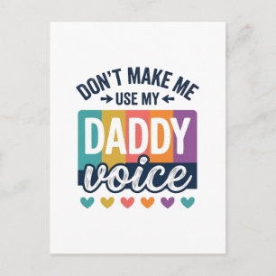 Daddy Voice Vintage Pride Shirt Design_1 Postcard