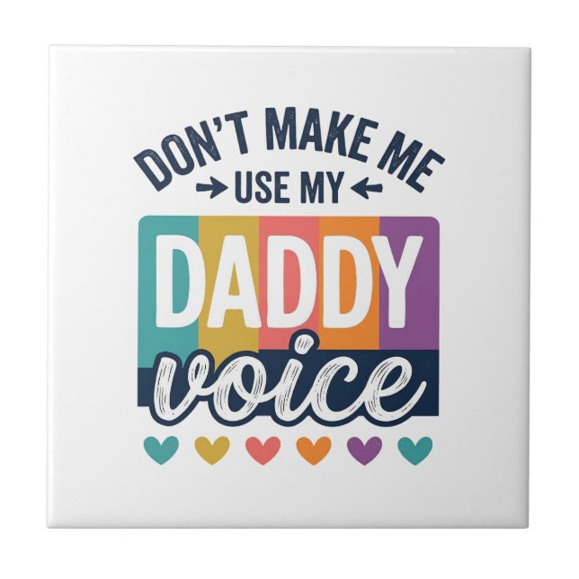 Daddy Voice Vintage Pride Shirt Design_1 Tile (Front)