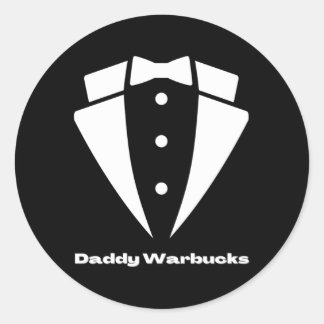 Daddy Warbucks From Annie Tuxedo Classic Round Sticker