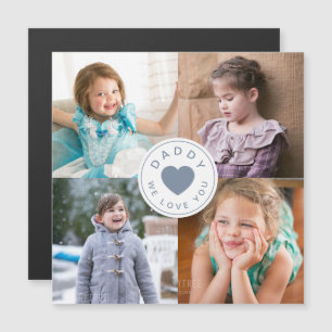Daddy We Love You Cute Heart Photo