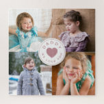 Daddy We Love You Cute Photo Collage Jigsaw Puzzle<br><div class="desc">Custom Daddy We Love You Cute Photo Collage Jigsaw Puzzle.</div>