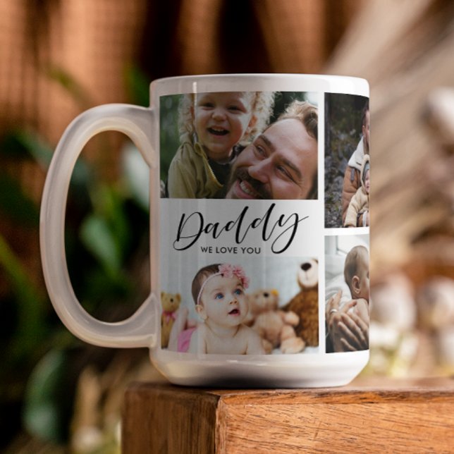 Daddy We Love You Photo Collage Coffee Mug (Creator Uploaded)