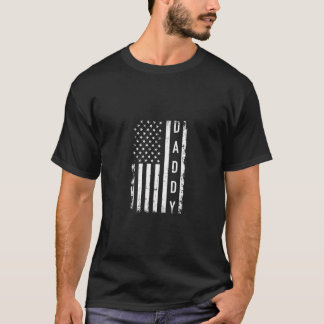 Daddy With Us American Flag T-Shirt