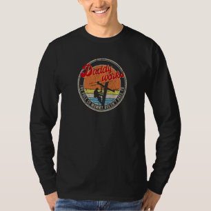 Daddy Works The Pole So Mommy Doesn't Have To Elec T-Shirt